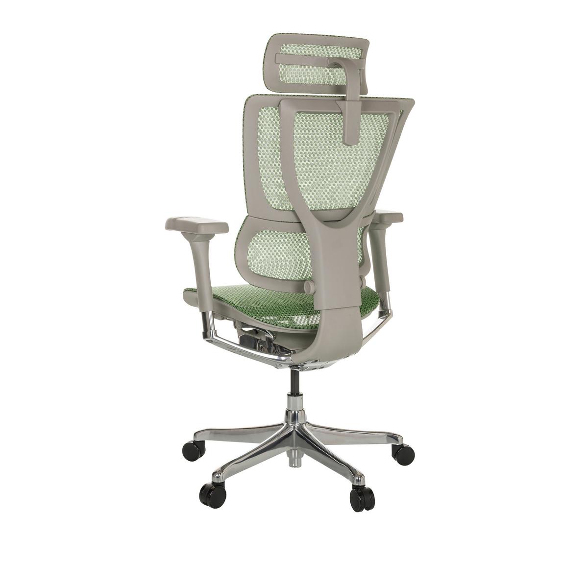 Drehstuhl Ergohuman Slim I G - Silberfarben/Grau, Basics, Kunststoff/Textil (69/116-138/66cm) - MID.YOU