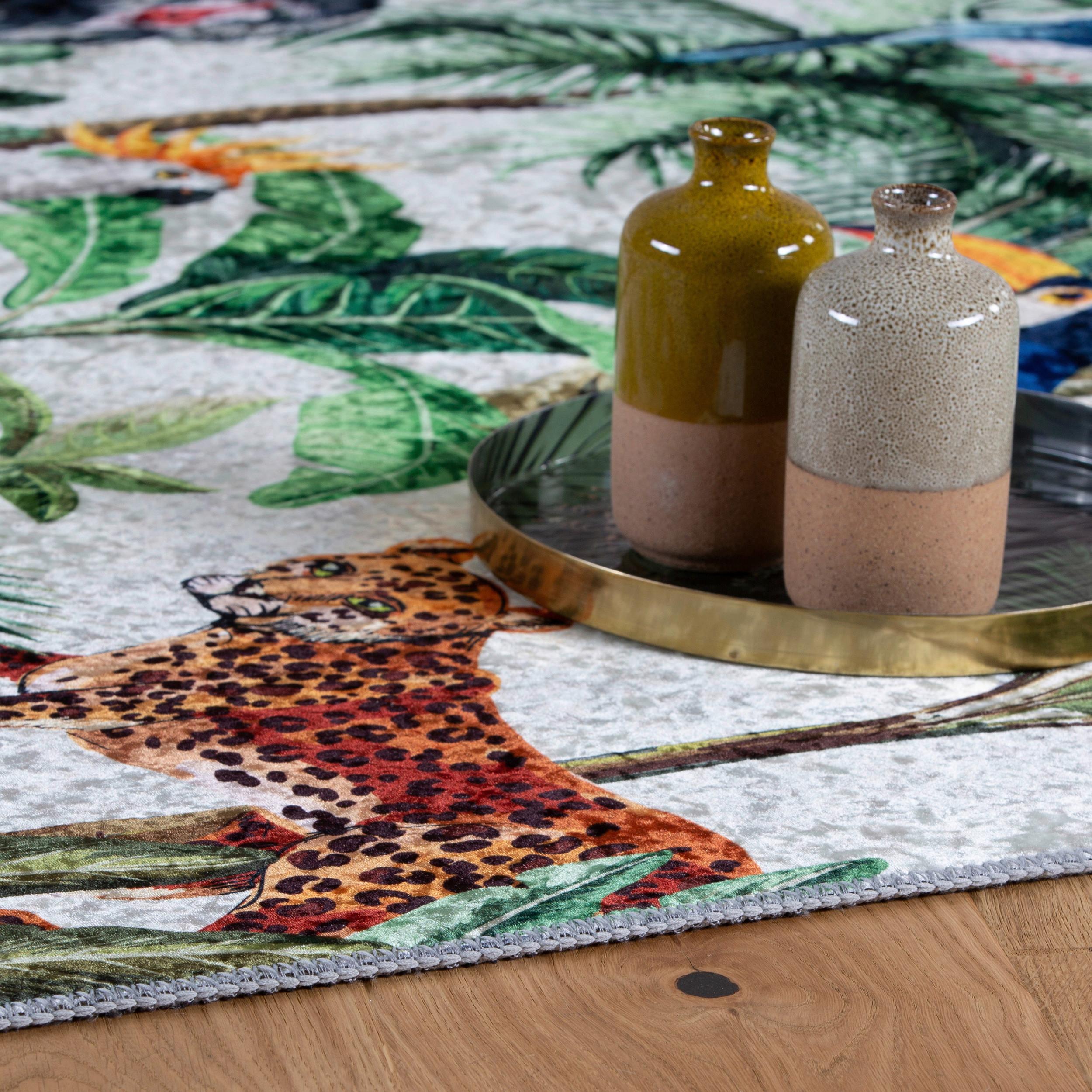 Flachwebteppich My Exotic - Multicolor, Design, Textil (160/230cm) - Obsession
