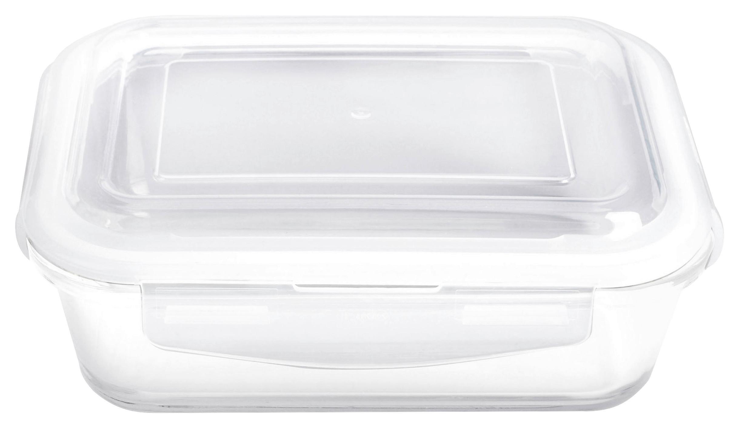 DÓZA NA SKLADOVANIE POTRAVÍN FRESH - 1,32L - číra, plast/sklo (22,9/17,6/8,3cm) - Mömax