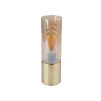 Tischlampe Annika Messingfarben Touchsystem - Messingfarben, Basics, Glas/Metall (9/30cm) - Globo