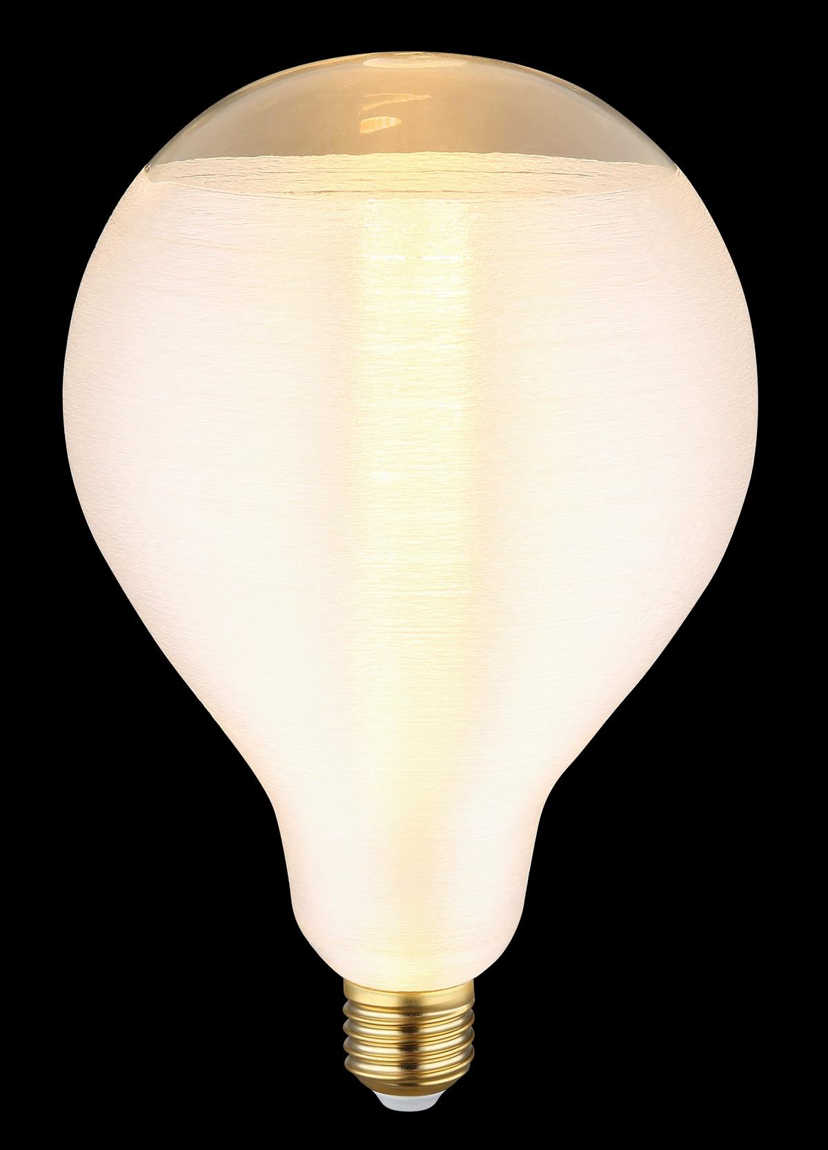 LED-Leuchtmittel 11537 - Klar/Messingfarben, Basics, Glas/Metall (13/21cm) - Globo