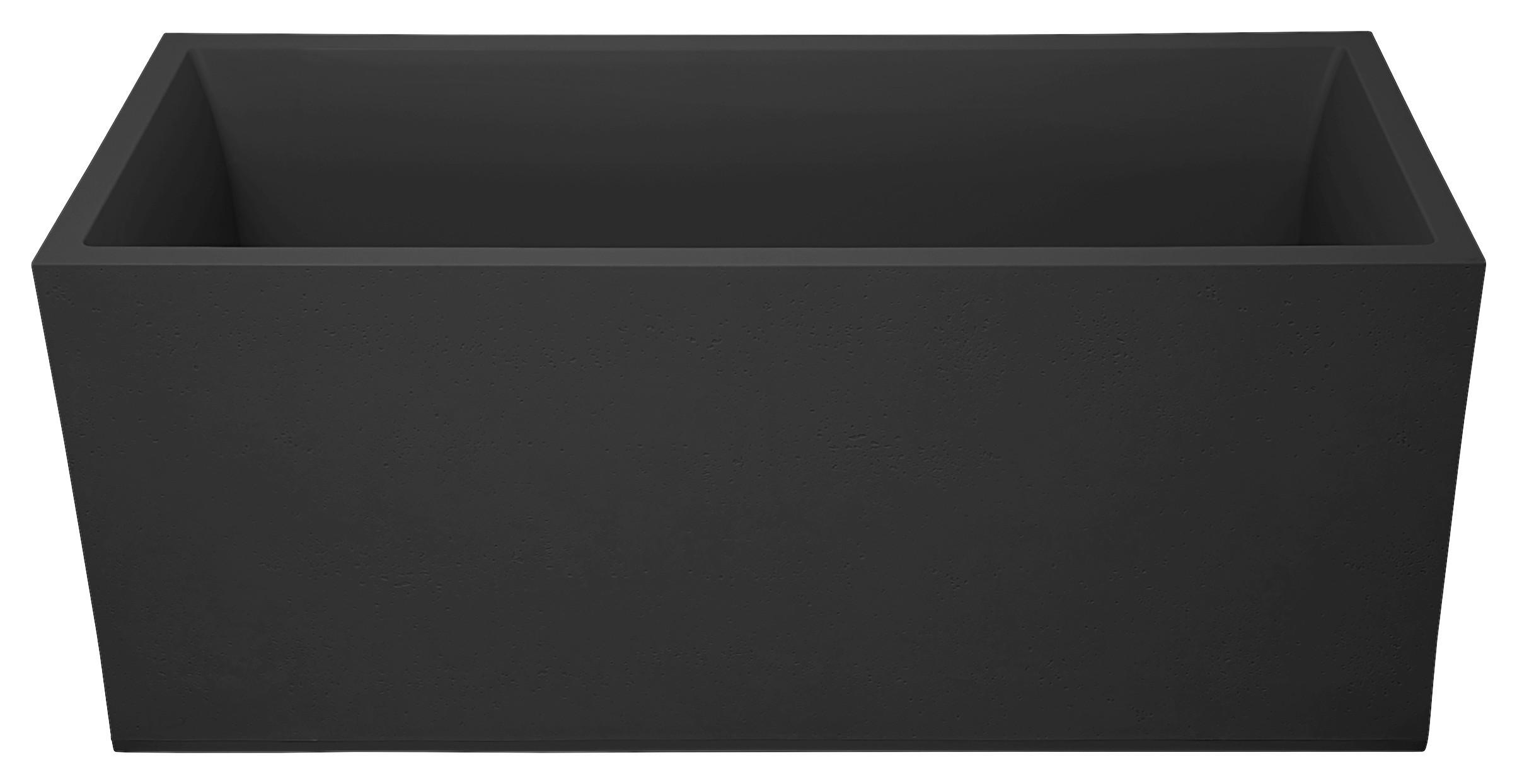 Pflanztopf Basalt Kunststoff Betonoptik Anthrazit - Anthrazit, Basics, Kunststoff (100/43/40cm)
