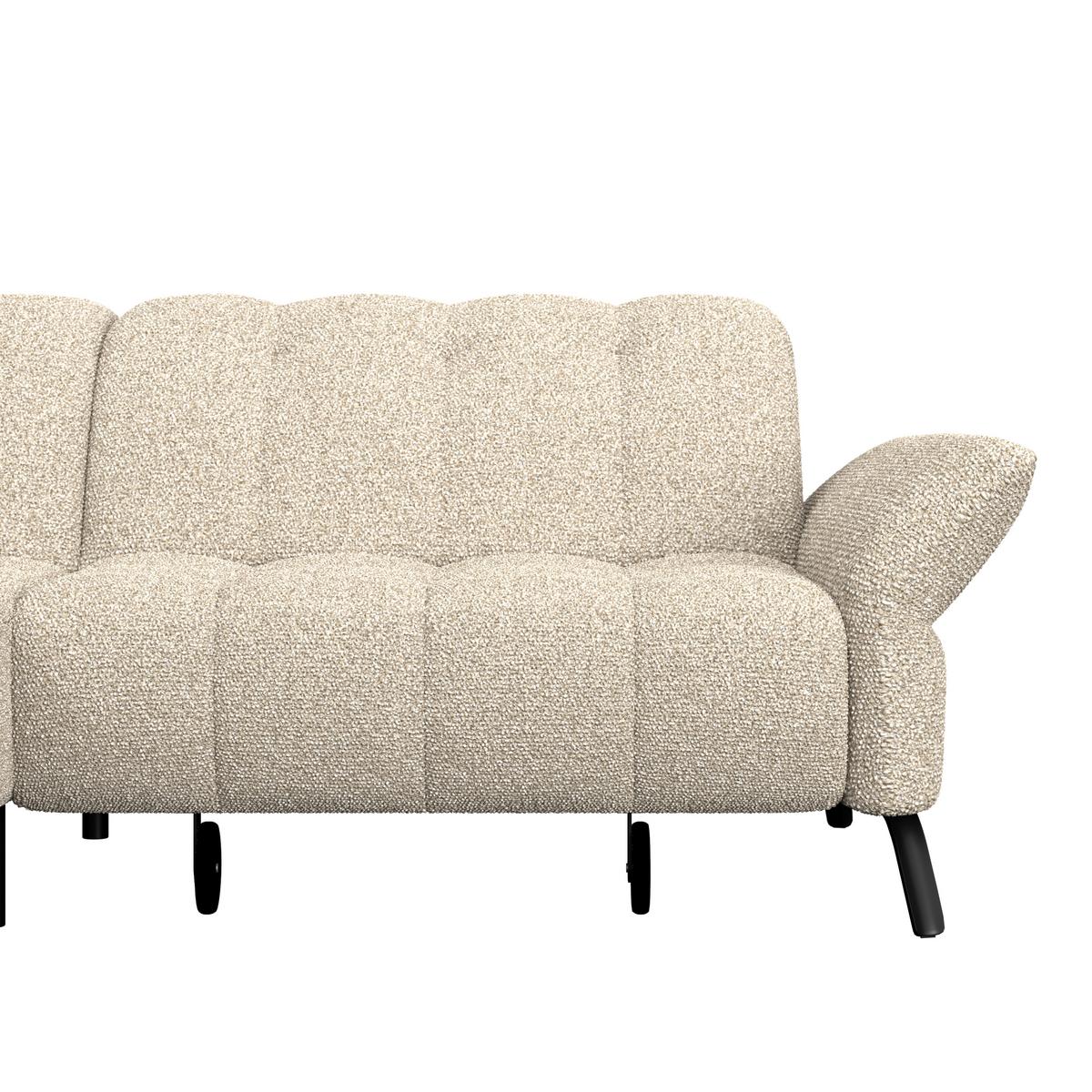 Ecksofa Coast Beige, 173x244cm - Beige/Schwarz, KONVENTIONELL, Holzwerkstoff/Textil (173/244cm)