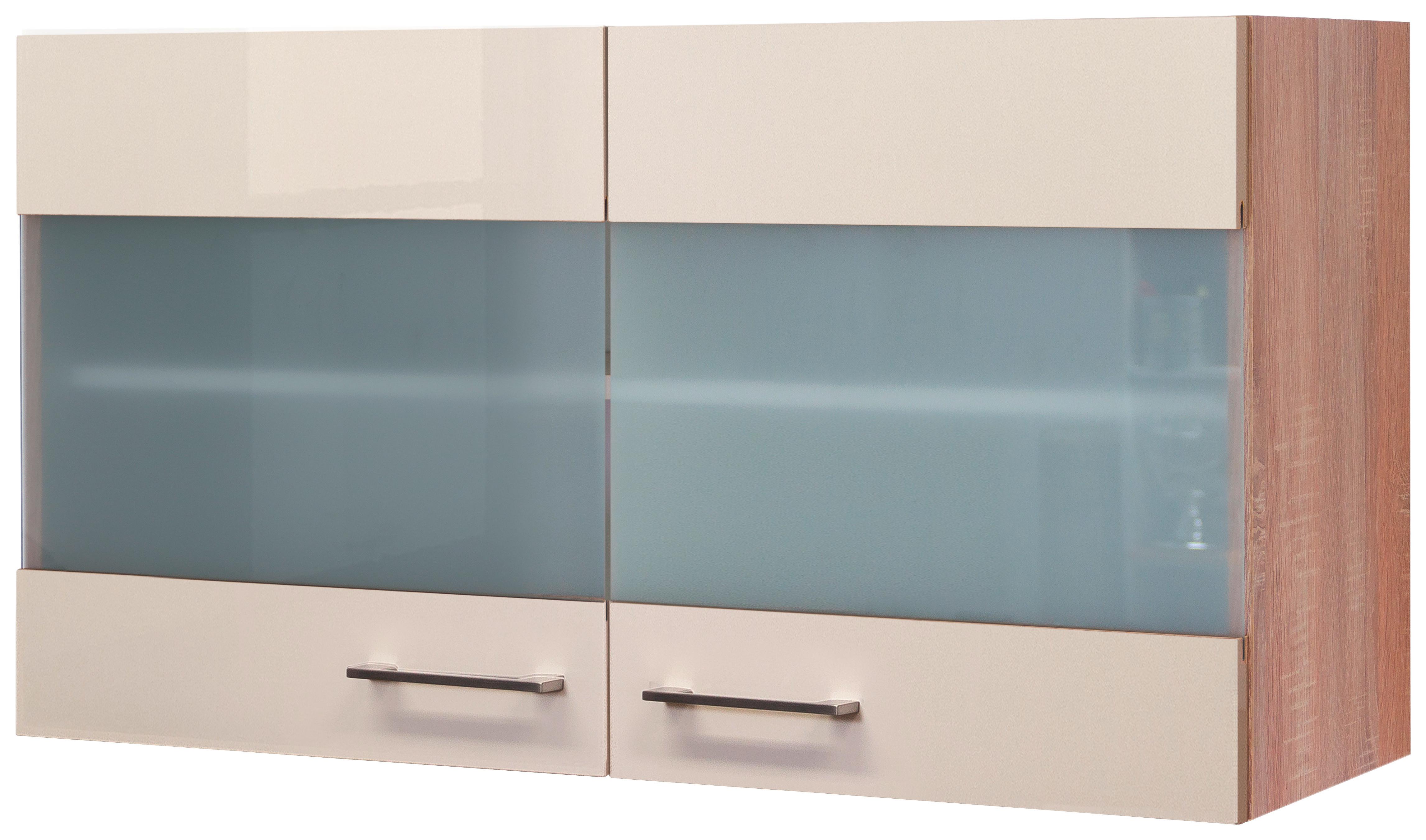 Horní kuchyňská skříňka Nepal HGH 100 - Sonoma dub/kašmírová, Moderní, kov/kompozitní dřevo (100/54,8/32cm) - MID.YOU