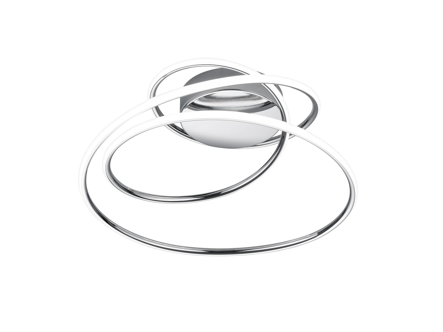 LED-DECKENLEUCHTE R67051106 BOLOGNA - Chromfarben, Design, Metall (50/28/48cm)
