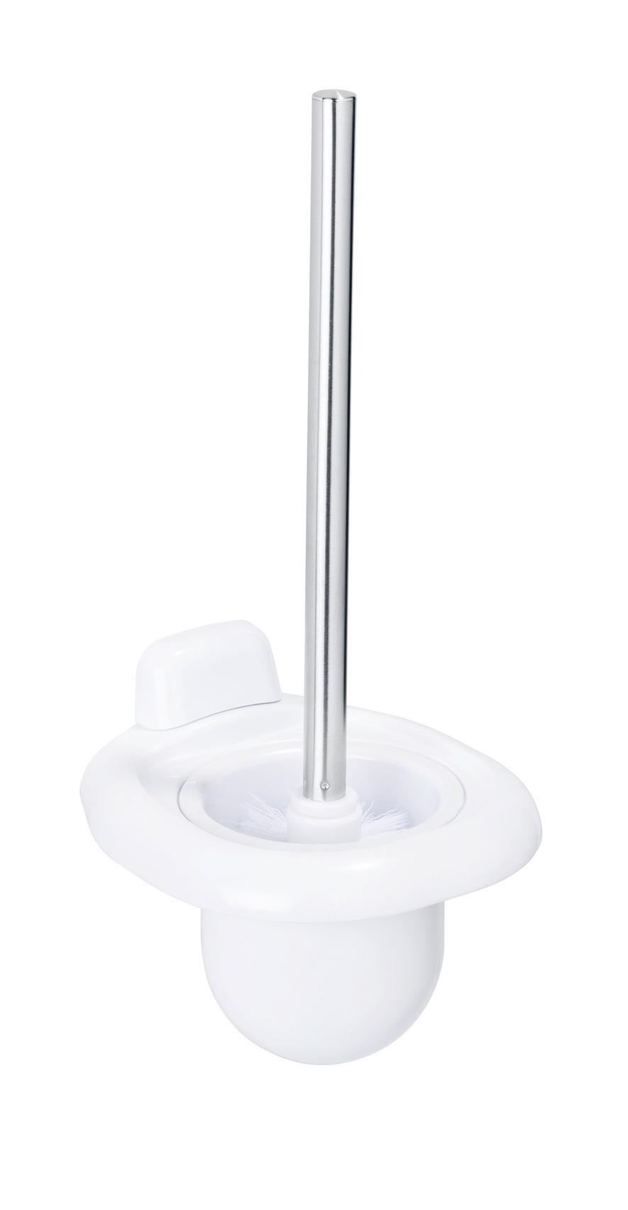 Wc-kefe Szett Pure 17947100 - fehér, Konventionell, műanyag/fém (15,5/36/16cm) - Wenko
