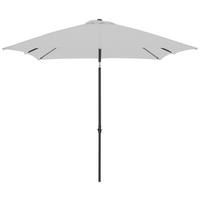 Sonnenschirm Push Up Basic Lbh: 208x208x248 Cm Hellgrau - Anthrazit/Hellgrau, Basics, Textil/Metall (208/208/248cm) - Doppler