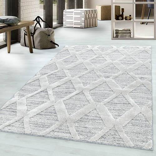 Webteppich Grau Pisa 200x290 cm - Grau, KONVENTIONELL, Textil (200/290cm)