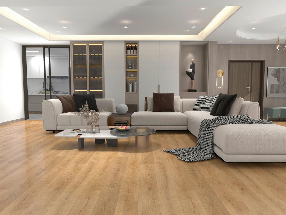 Vinylboden Landhausdiele Klick-Vinyl - Naturfarben, Basics, Kunststoff/Stein (23/128/0,57cm) - Econfloor