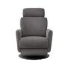 Relaxsessel Centrale T: 87-154 cm, Greige - Greige/Schwarz, MODERN, Textil (77/105/87-154cm) - Livetastic
