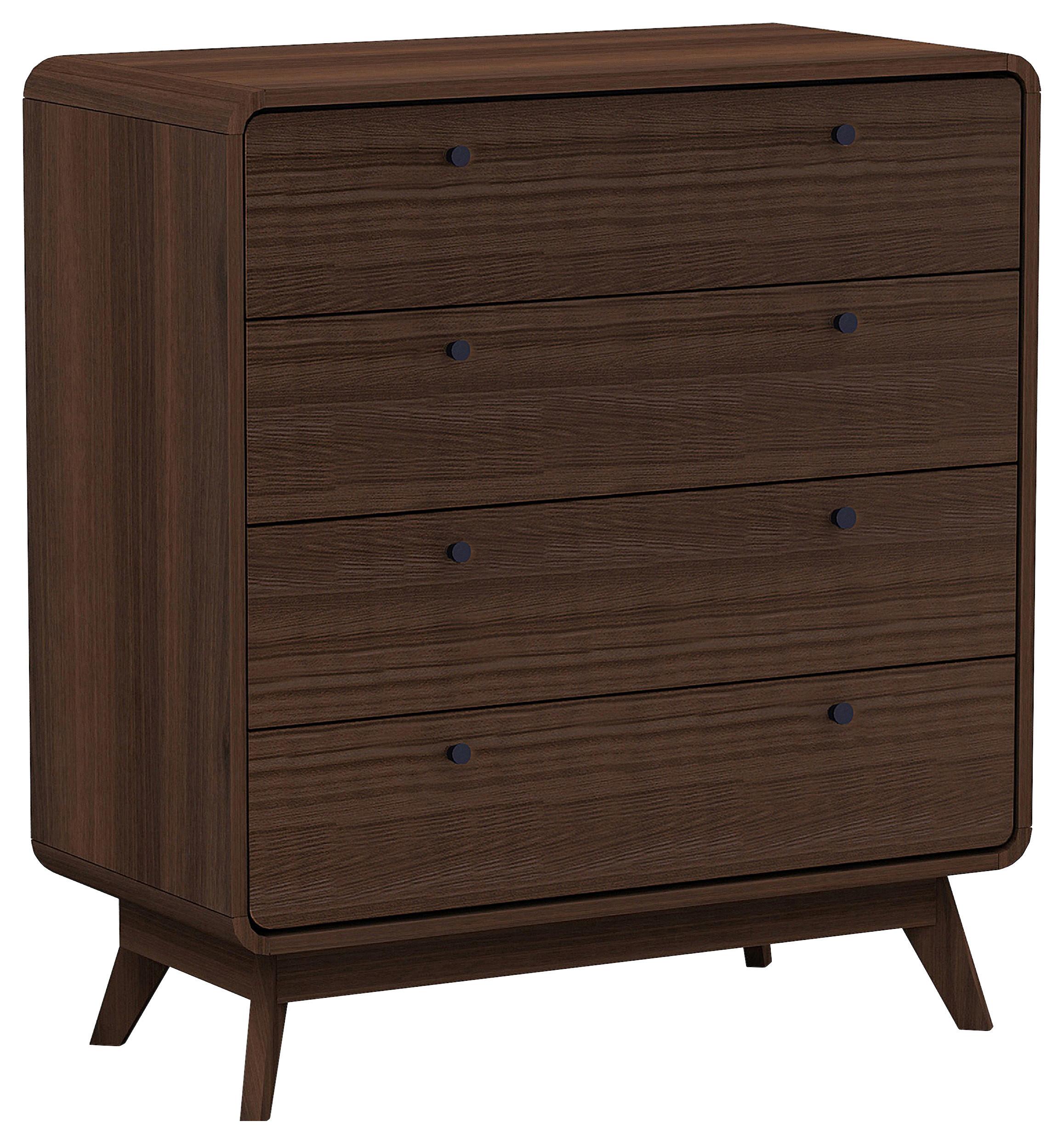 Kommode Cassie Braun/Walnussfarben 80 cm - Walnussfarben/Braun, Design, Holzwerkstoff (80/88/39cm) - MID.YOU