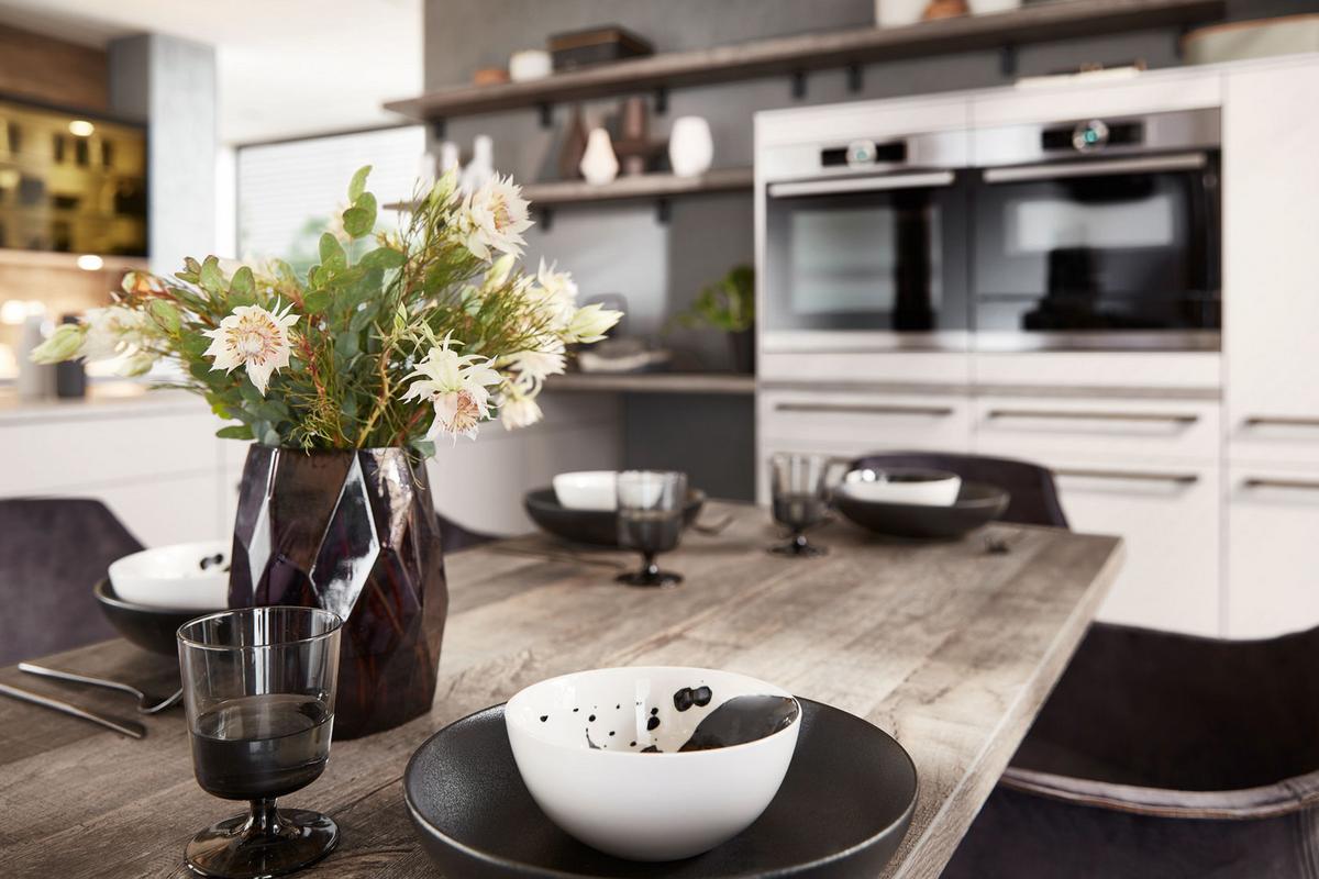 Einbauküche Eastbourne Frei Planbar Modernes Design - Weiß, MODERN, Holzwerkstoff - Vertico