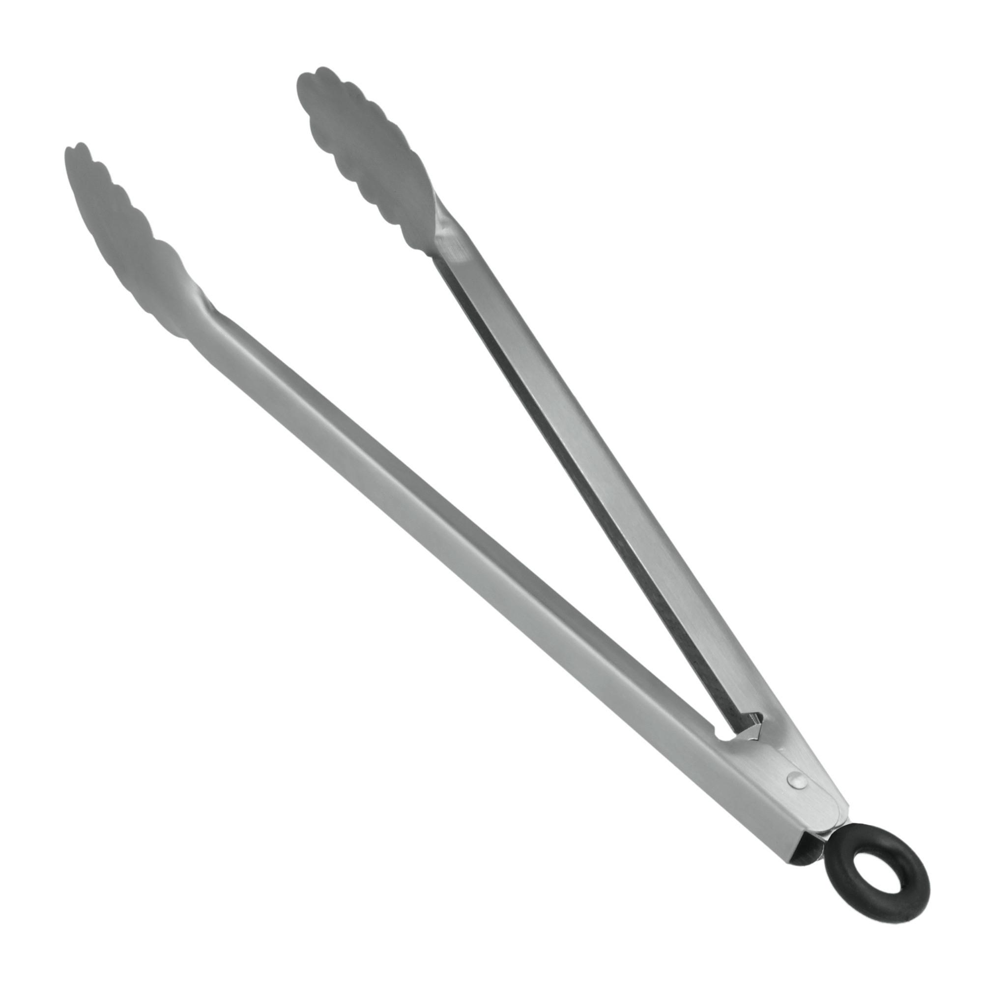 Grillzange Micha Chrom L: ca. 34 cm - Edelstahlfarben, Basics, Metall (34cm) - Metaltex