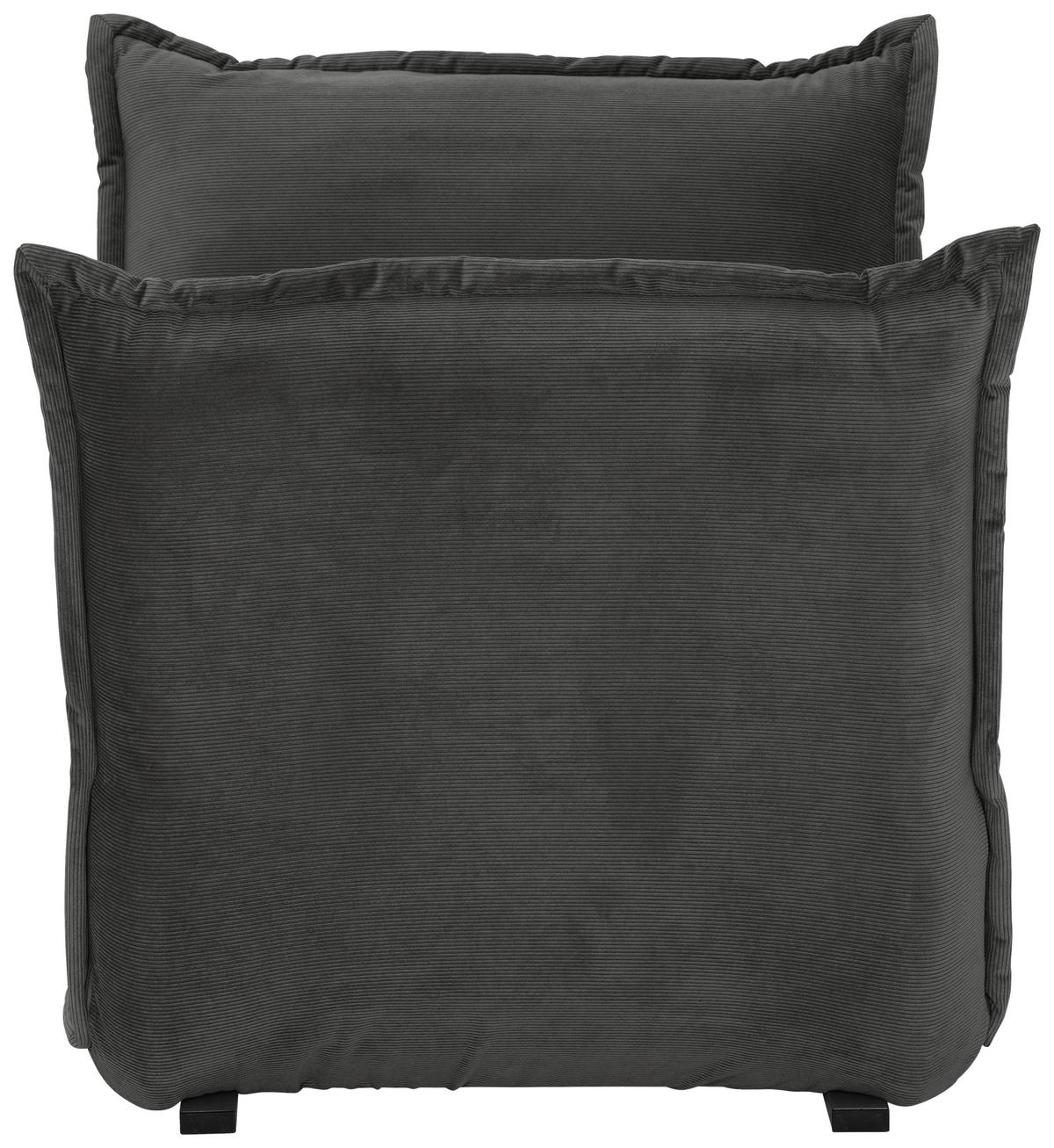 Schlafsessel Jan - Silberfarben/Grau, MODERN, Textil (77/73/87cm) - MID.YOU
