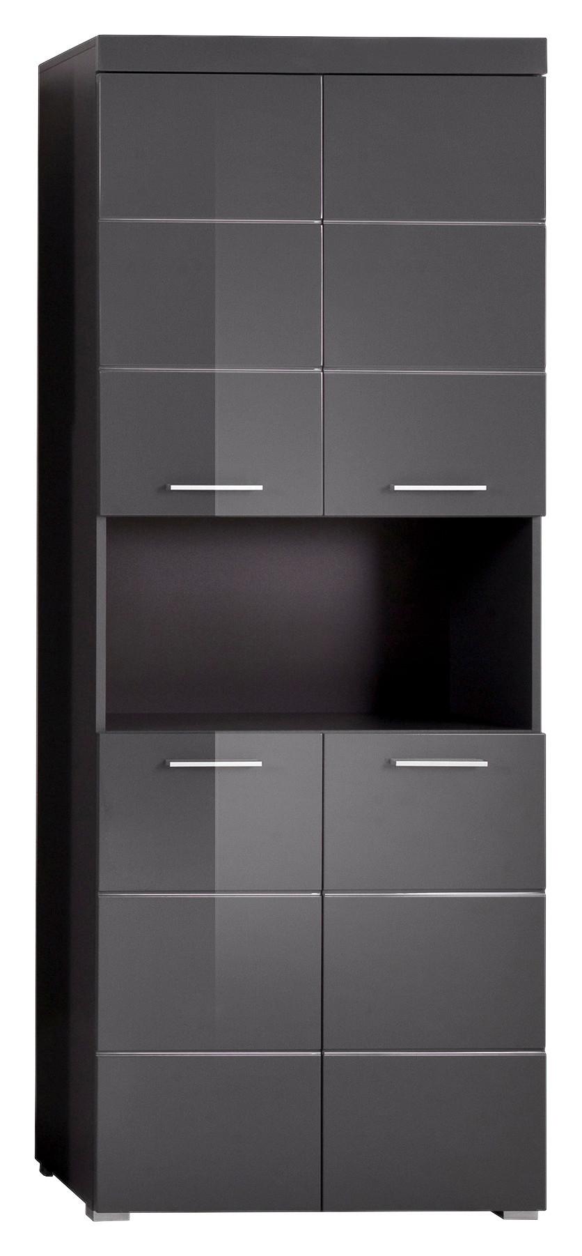 Hochschrank Amanda B: 73 Cm Grau