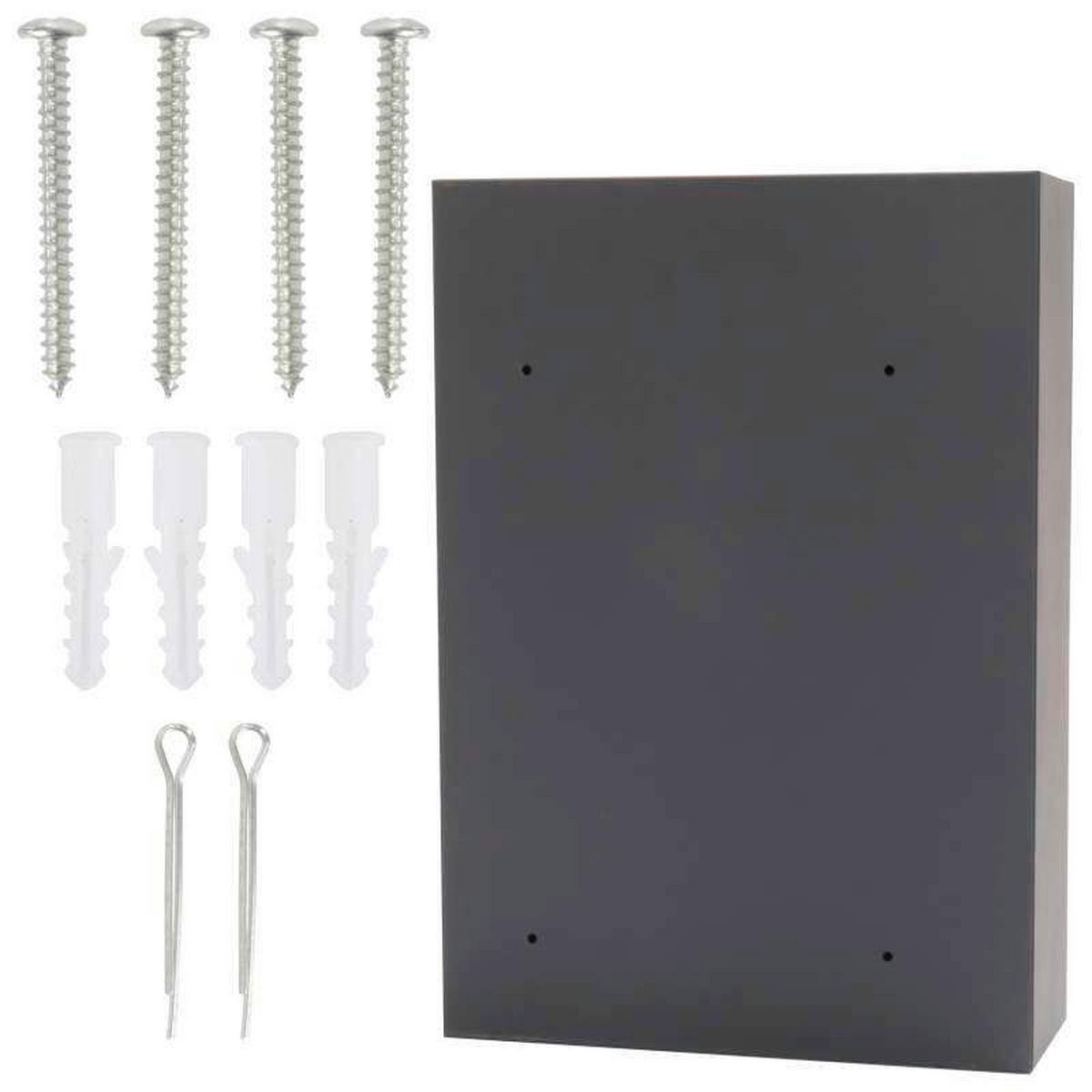 Schlüsselkasten Keyhome68 - Anthrazit, KONVENTIONELL, Metall (26.5/38.5/9.5cm) - ROTTNER