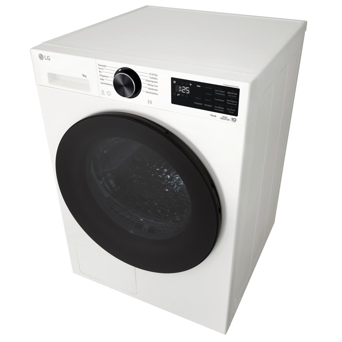 Wärmepumpentrockner Rt90x7 Füllmenge ca. 9kg - Weiß, Basics, Metall (60/85/66cm) - LG