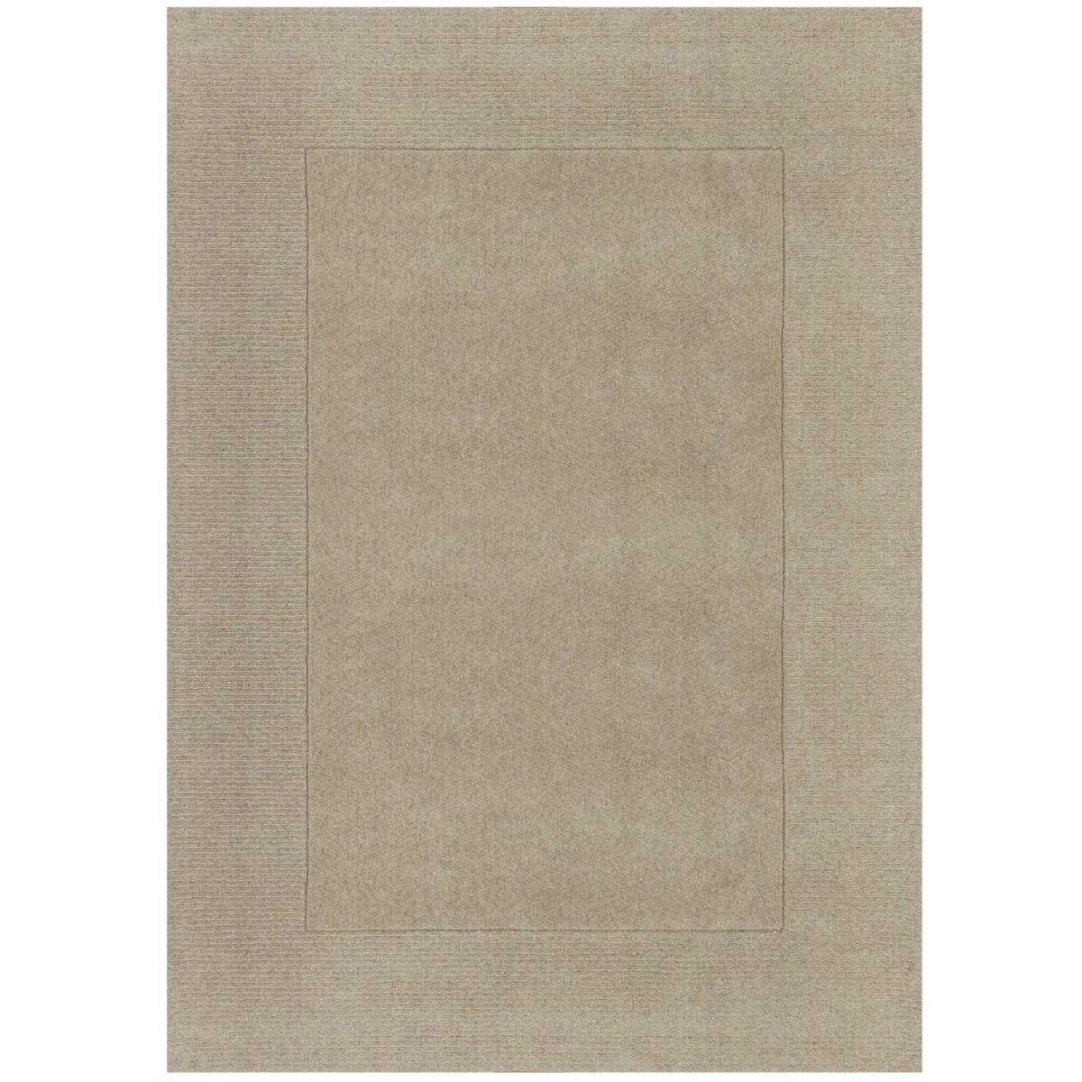Handwebteppich Woll Bordüre Beige 160x230 - Beige/Naturfarben, Basics, Textil (160/230cm)