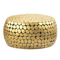 Couchtisch Aluminium goldfarben - Goldfarben, Design, Metall (66/66/32cm) - Livetastic