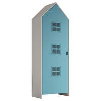 Kinderkleiderschrank Casami - Blau/Weiß, MODERN, Holzwerkstoff (57,6/171,3/37cm) - Vipack