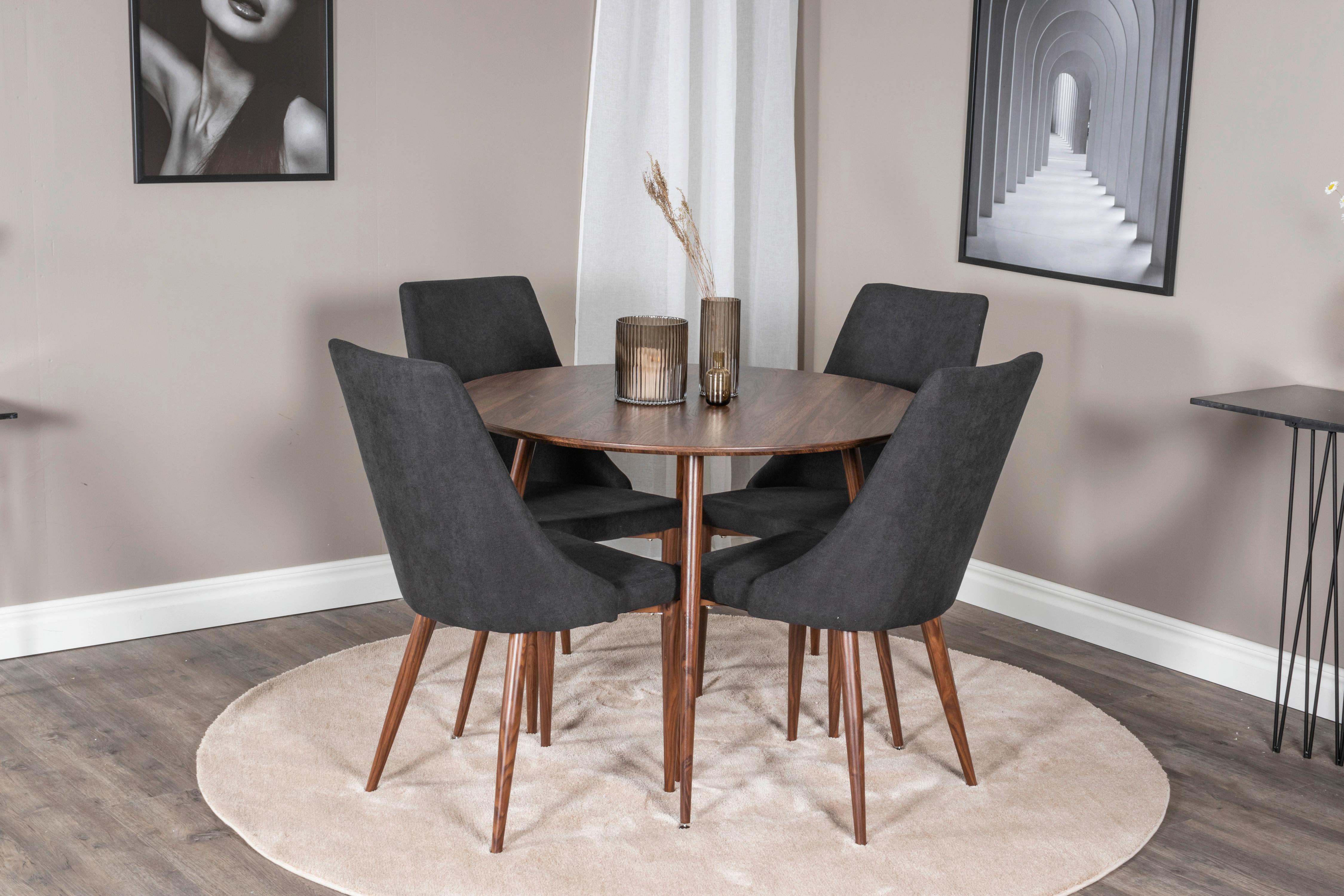 Esstisch Plaza Braun L: 100 Cm - Braun, Design, Holzwerkstoff/Metall (100/100/75cm) - Livetastic