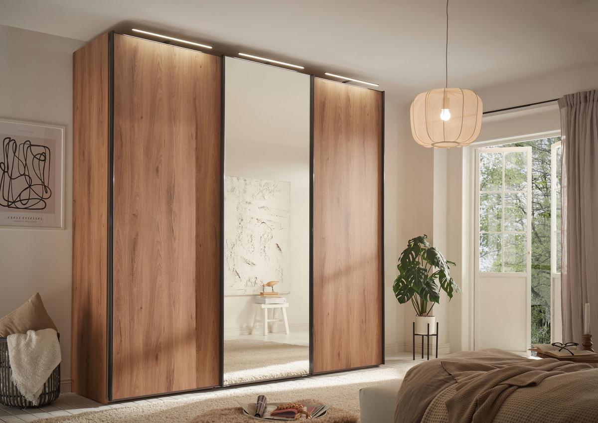Schwebetürenschrank Mit Laden 167 Cm Includo, Weiß - Weiß, MODERN (167/222/68cm) - MID.YOU