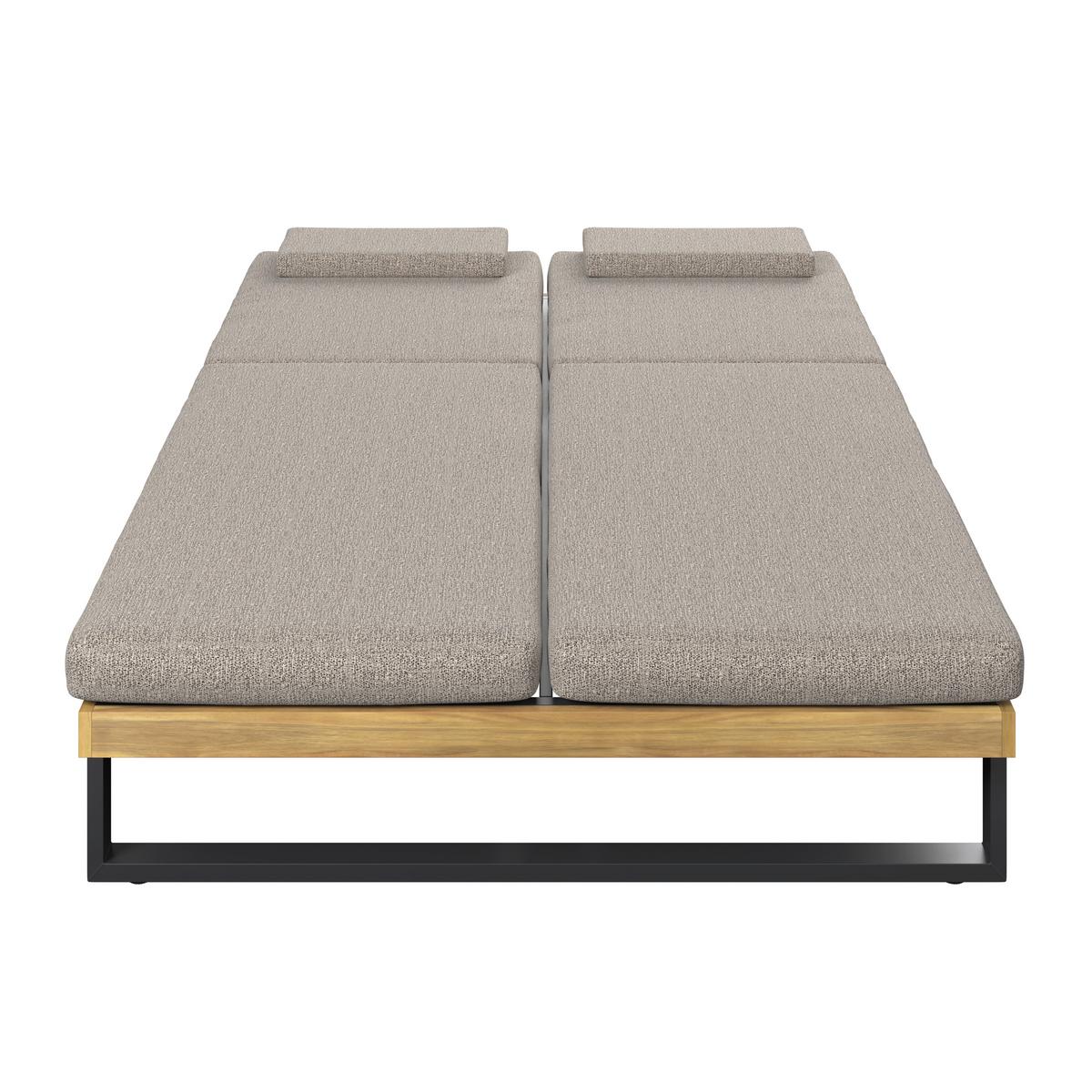 ZÁHRADNÉ LEŽADLO ELENYI - sivá, Modern, kov/drevo (200cm) - Bessagi Garden