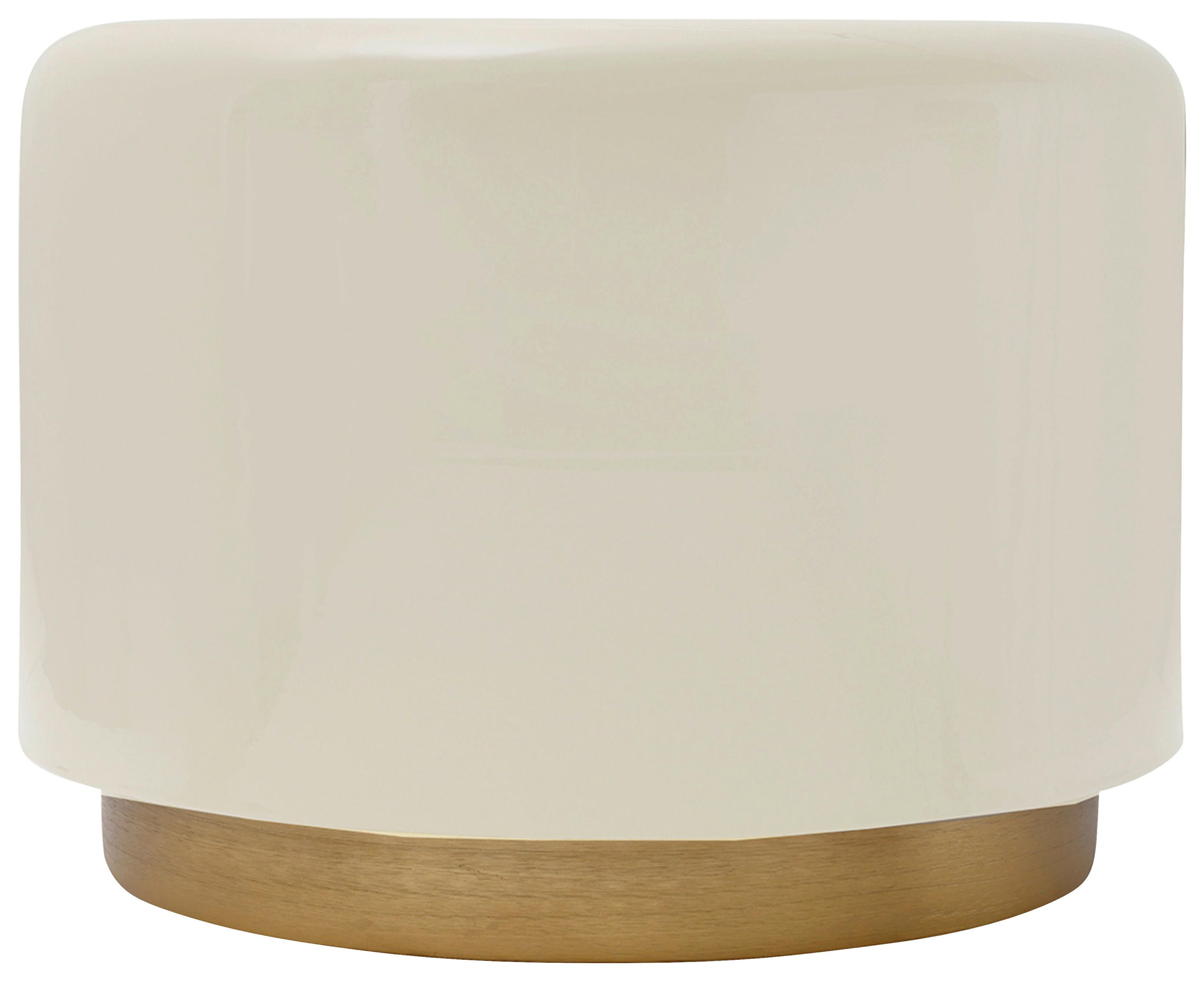 Hocker Artisse 250 Beige/goldfarben D: 51,5 Cm - Beige/Goldfarben, Design, Metall (51,5/43cm) - Kayoom