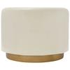 Hocker Artisse 250 Beige/goldfarben D: 51,5 Cm - Beige/Goldfarben, Design, Metall (51,5/43cm) - Kayoom
