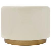 Hocker Artisse 250 Beige/goldfarben D: 51,5 Cm - Beige/Goldfarben, Design, Metall (51,5/43cm) - Kayoom