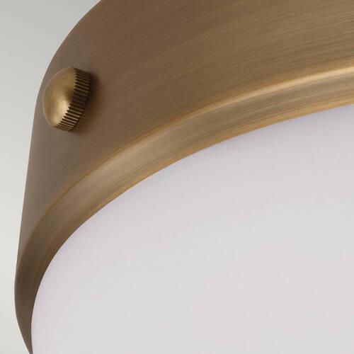 Deckenleuchte Fe-Cadence-F-Dab - Messingfarben, KONVENTIONELL, Glas/Metall (33/11.7cm) - Elstead Lighting