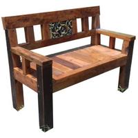 Gartenbank Sumba - Dunkelbraun, Basics, Holz (120/90/55cm) - Gardenson