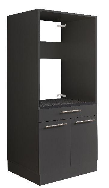 Skrinka na práčku alebo sušičku - antracitová - antracitová, Basics, kompozitné drevo (67,5/162/67,5cm)