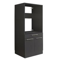 Skříňka na pračku nebo sušičku - antracitová - antracitová, Basics, kompozitní dřevo (67,5/162/67,5cm)