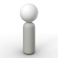 STOLNÍ LAMPA AMORA - bílá, Moderní, kov/keramika (20/52,5cm) - Bessagi Home