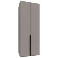 Drehtürenschrank NY A Black Grau/Sahara B: 90 cm - Grau/Sahara, MODERN, Holzwerkstoff (90/236/58cm) - MID.YOU