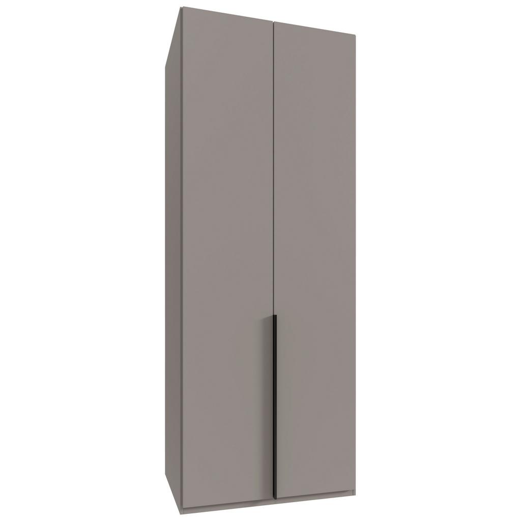Drehtürenschrank NY A Black Grau/Sahara B: 90 cm