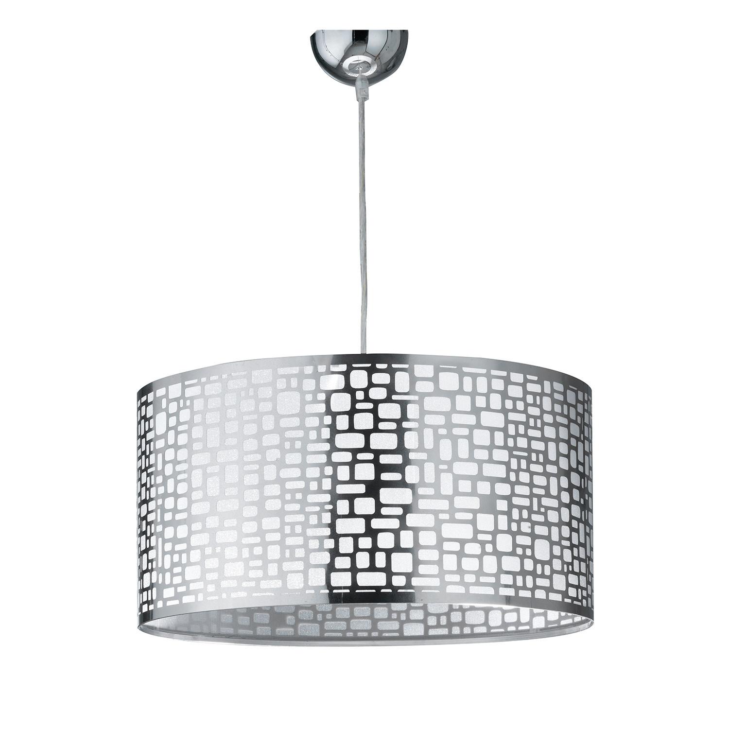 Pendelleuchte Chromfarben L: 45 cm - Chromfarben, Basics, Metall (45/45/125cm)
