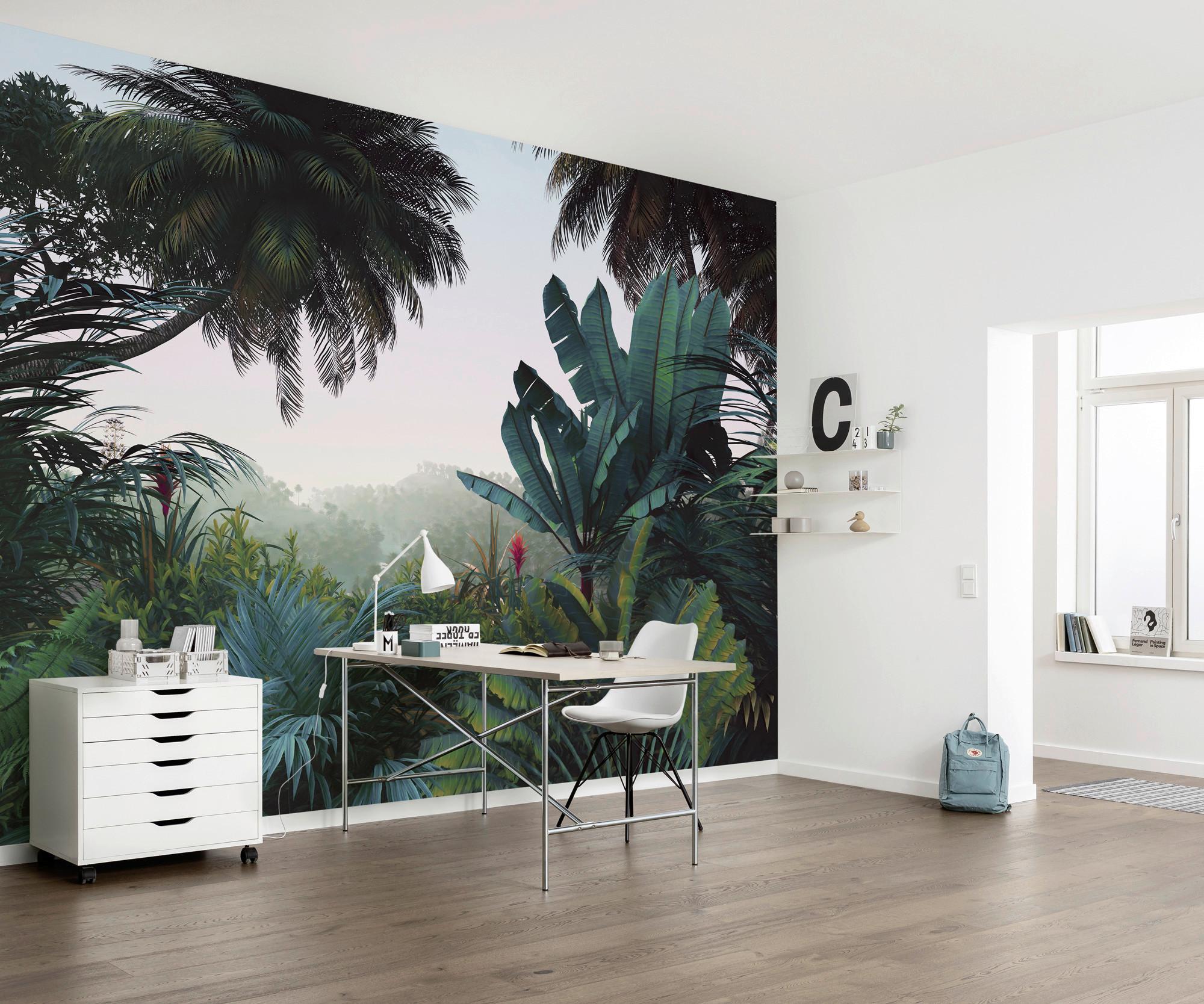 Vliestapete Jungle Morning - Multicolor, Basics (400/250cm) - Komar