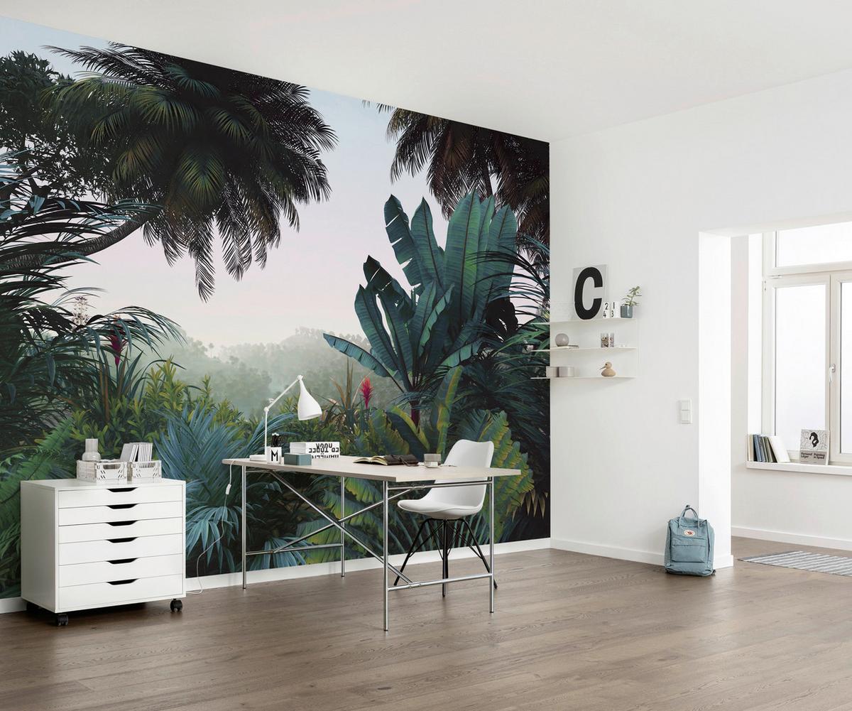 Vliestapete Jungle Morning - Multicolor, Basics (400/250cm) - Komar