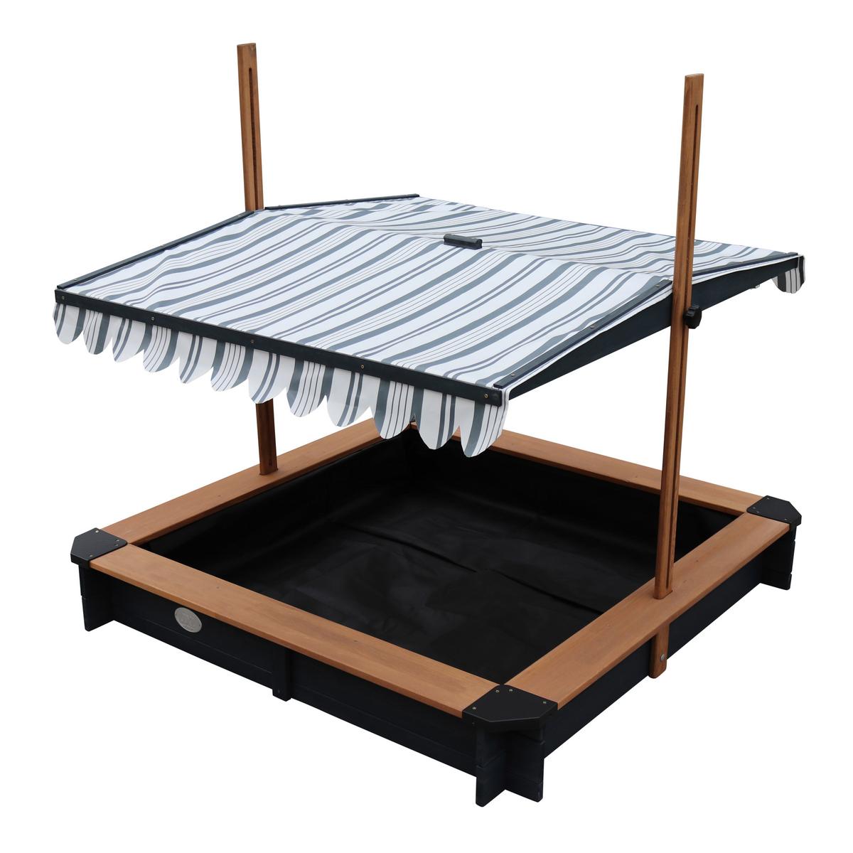 Sandkasten A031.013.05 Lily - Anthrazit/Braun, Basics, Holz (118/118/118cm) - Ambia Garden