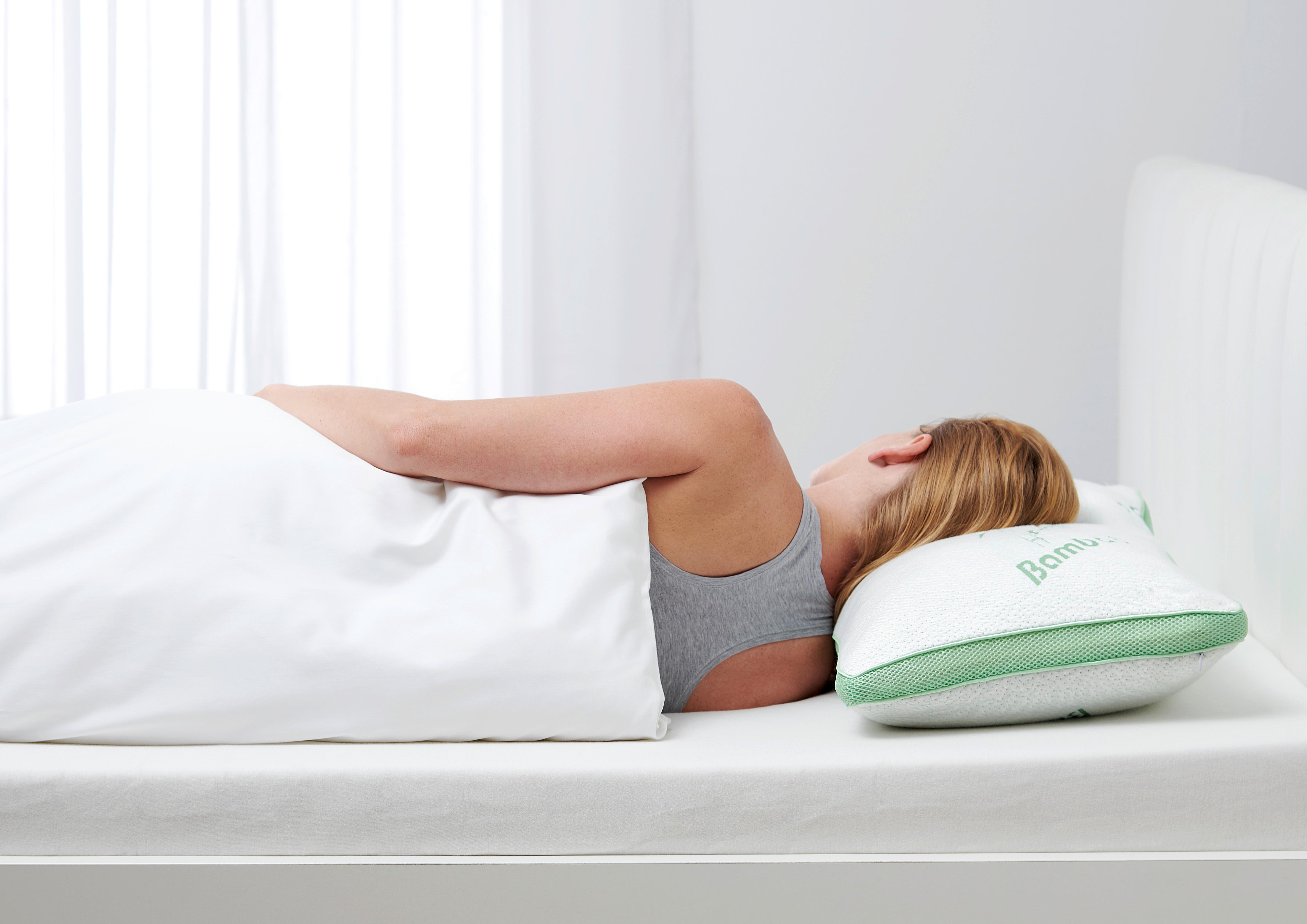 Nackenstützkissen Bamboo Neu Ca. 78x38cm - bílá, Moderní, textil (78/38/3cm) - Nadana