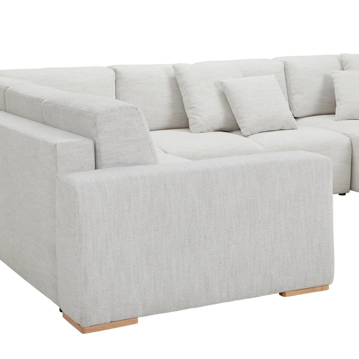 Wohnlandschaft Vouge Beige U: 283x371x208 Cm - Beige/Buchefarben, KONVENTIONELL, Textil (283/371/208cm) - Livetastic