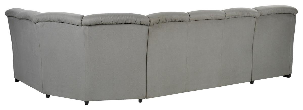 Wohnlandschaft Marcus Sparta Mit Schlaffunktion Hellgrau - Hellgrau/Schwarz, Basics, Textil (330/99/211cm) - MID.YOU
