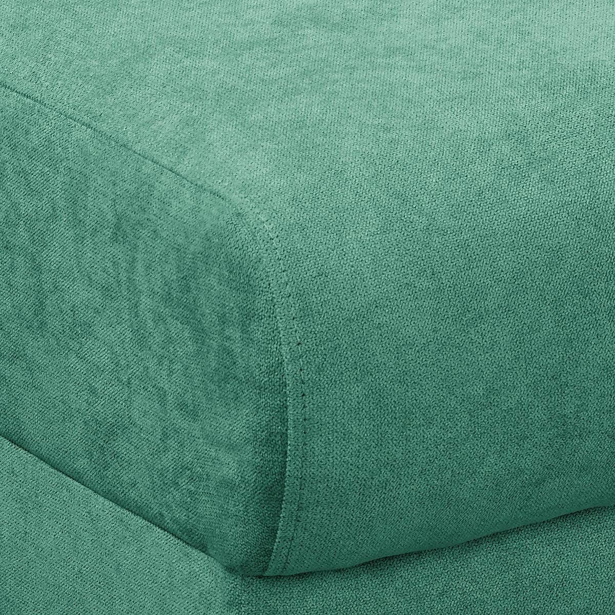 Ecksofa Beata Mintgrün S: 230x150 cm - Wengefarben/Mintgrün, Design, Textil (230/150cm) - Livetastic