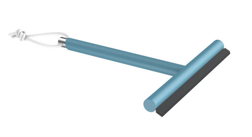STIERKA DO SPRCHY CHRIS - modrá, Modern, plast (20/20,6/2,1cm) - Premium Living