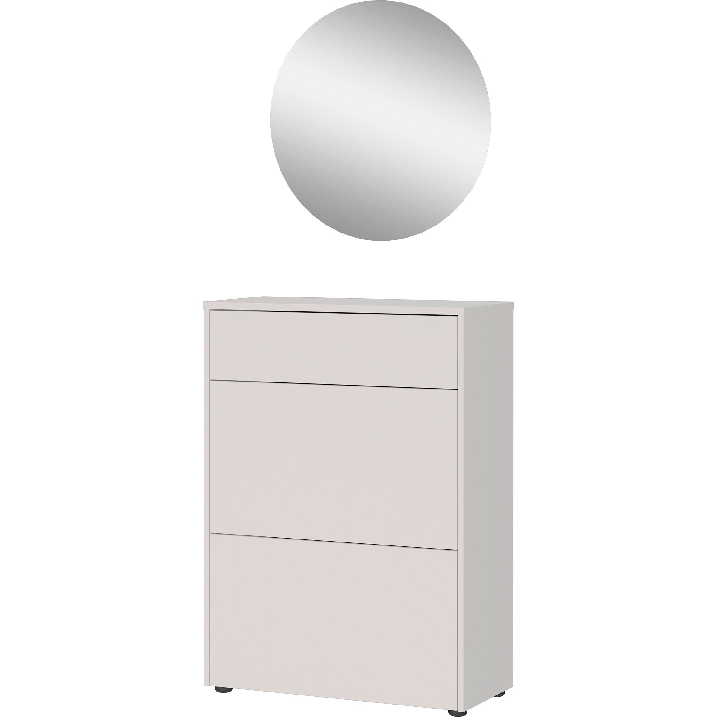 Garderobe Gw-Binetto 2-Teilig Eichefarben/Kaschmir B: 70 cm - Kaschmir/Eichefarben, Design, Holzwerkstoff (70/200/34cm) - Livetastic