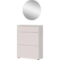 Garderobe Gw-Binetto 2-Teilig Eichefarben/Kaschmir B: 70 cm - Kaschmir/Eichefarben, Design, Holzwerkstoff (70/200/34cm) - Livetastic