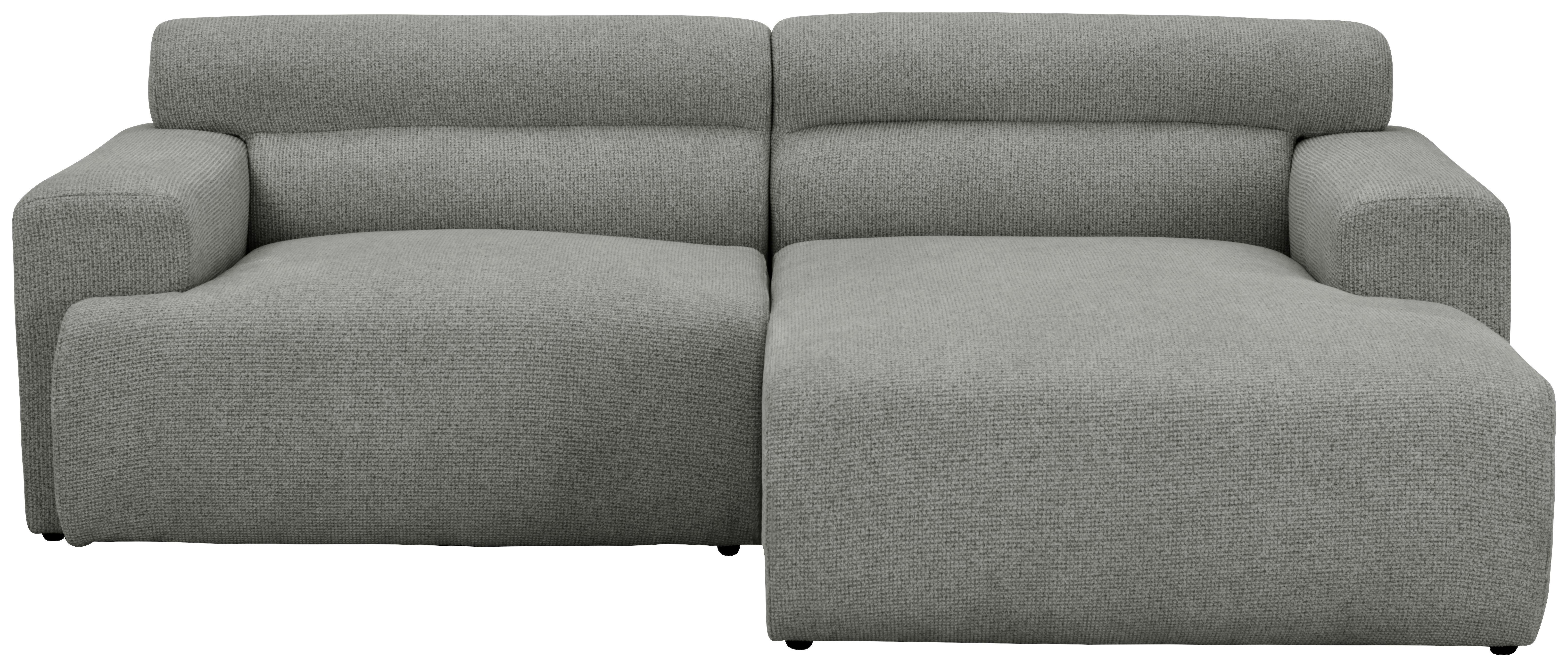 Ecksofa Mercure Grau B: 210 cm - Grau, Design, Holz/Textil (210/68/150cm) - Livetastic