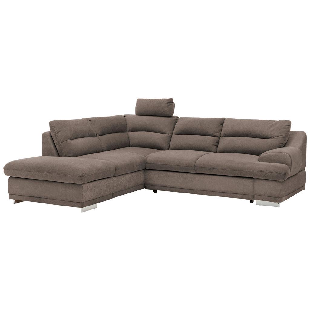 Ecksofa mit Schlaffunktion & Bettkasten Seaside Braun